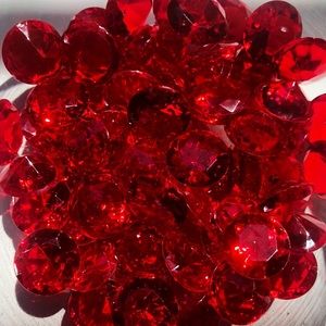 220pcs/1lb 3/4” Clear Acrylic Diamond